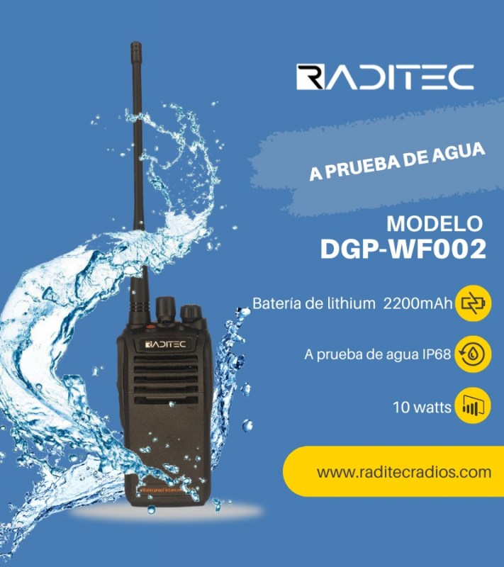 Radio de comunicación a prueba de agua 